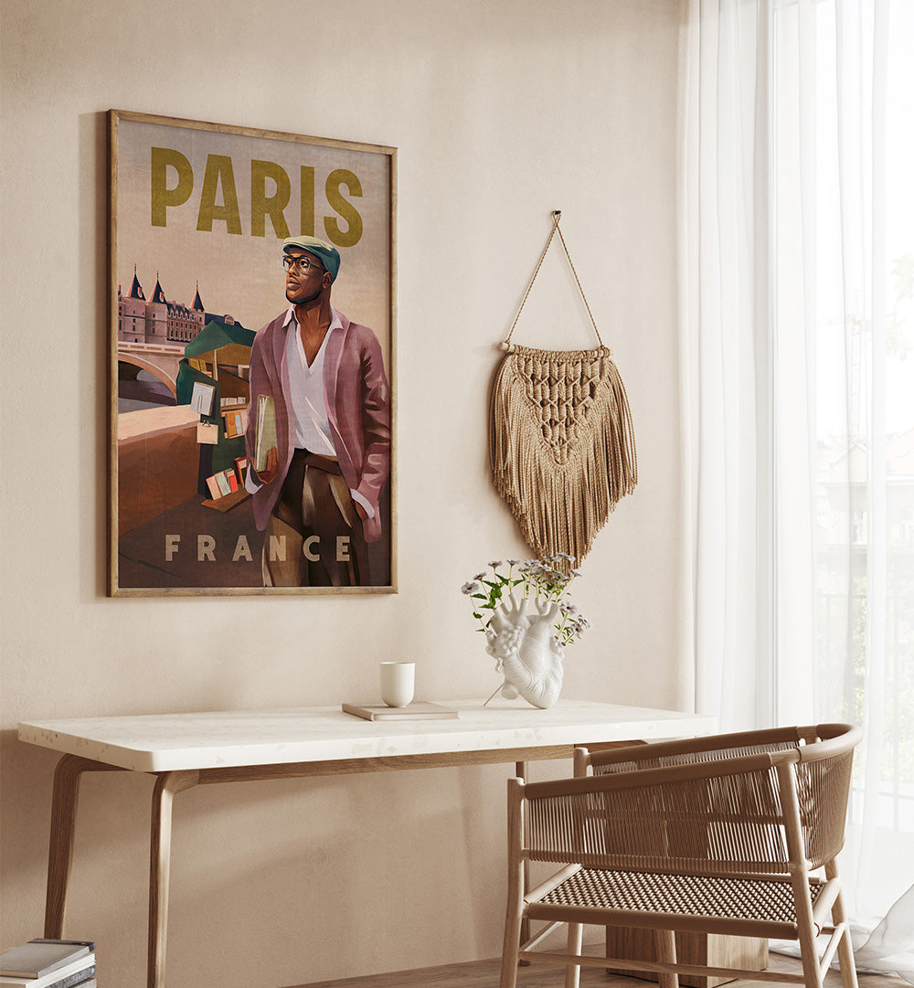 PARIS FRANCE VINTAGE , VINTAGE TRAVEL POSTERS