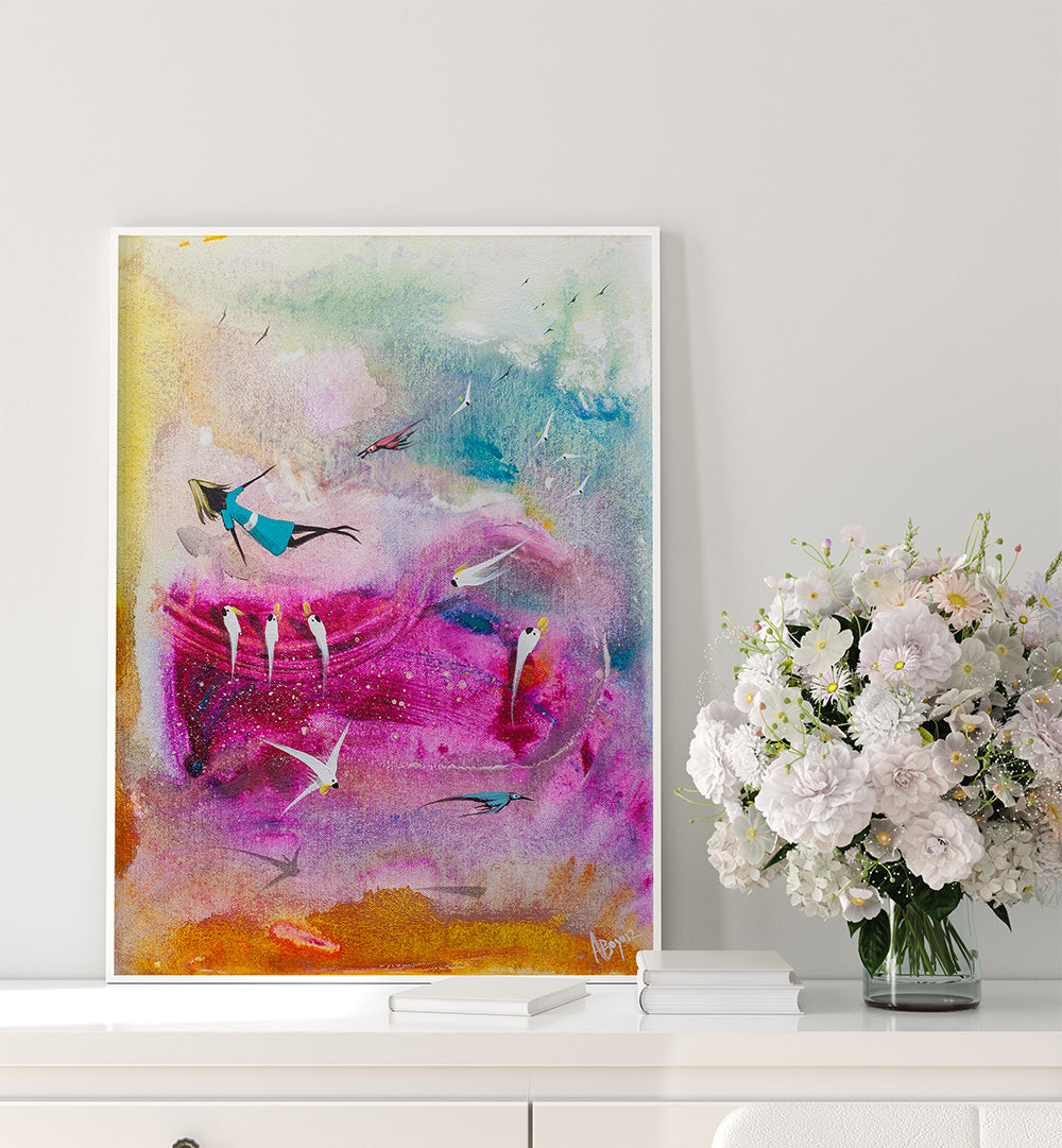 BORN TO FLY ,ABSTRACT PAINTINGS