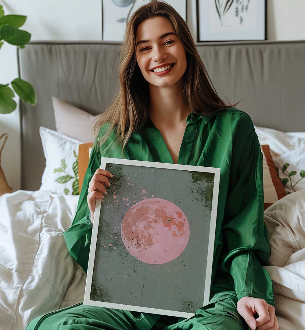 PINK MOON , LANDSCAPE PAINTINGS