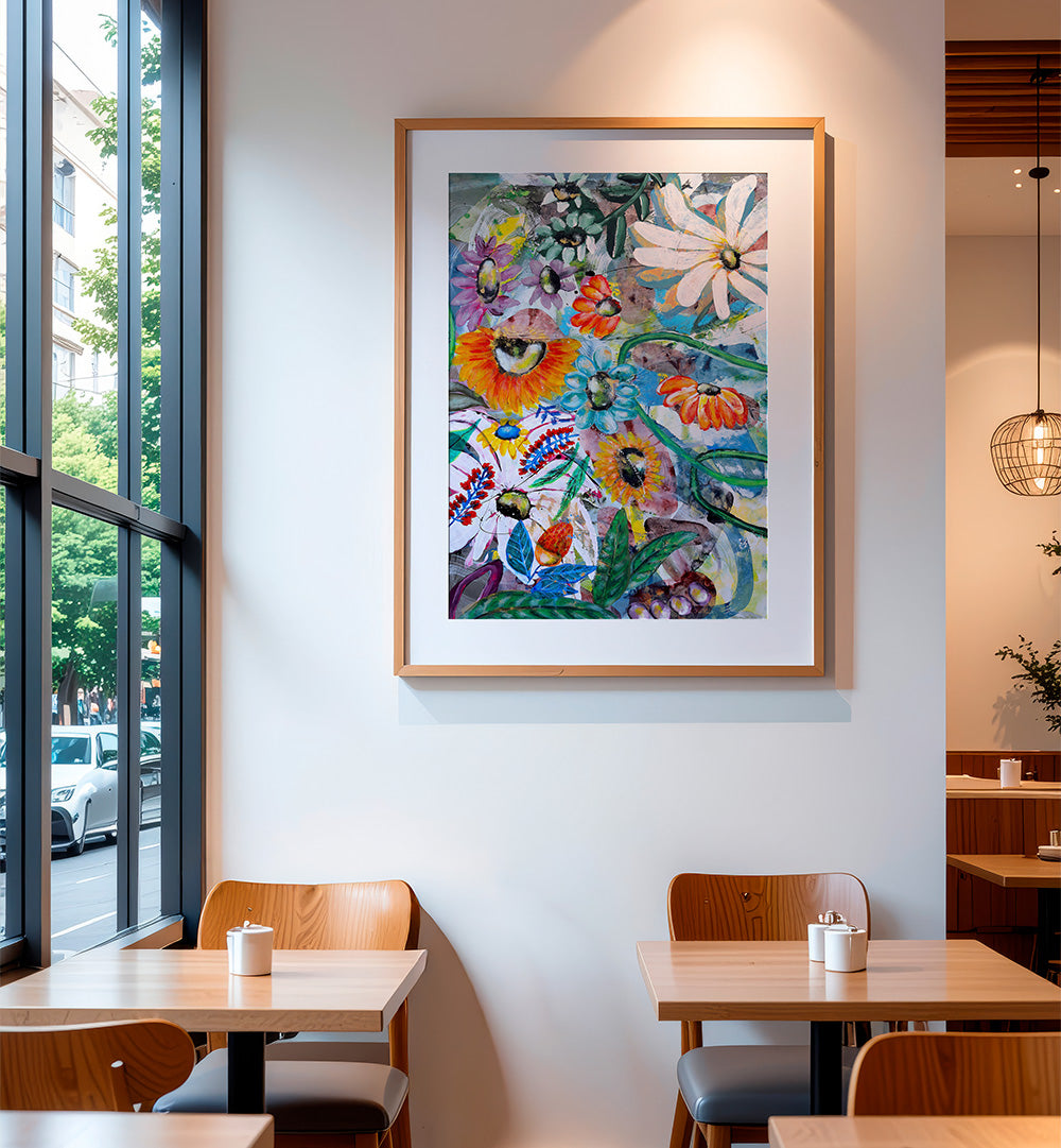 ART FLORAL , FLORAL FLOWER PAINTINGS