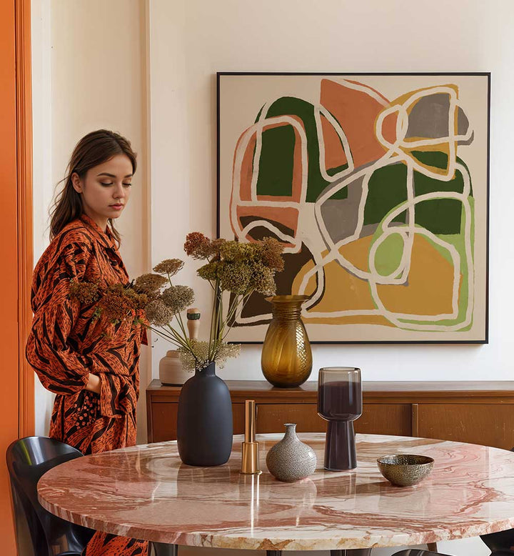 LINES AND SHAPES , ABSTRACT PAINTINGS