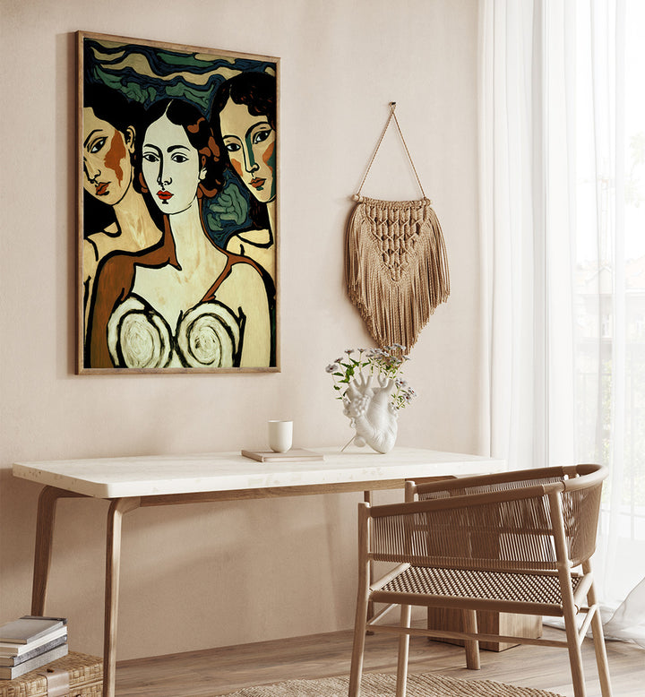 TRIO OF ELEGANCE , PORTRAITS & FIGURATIVE ILLUSTRATIONS