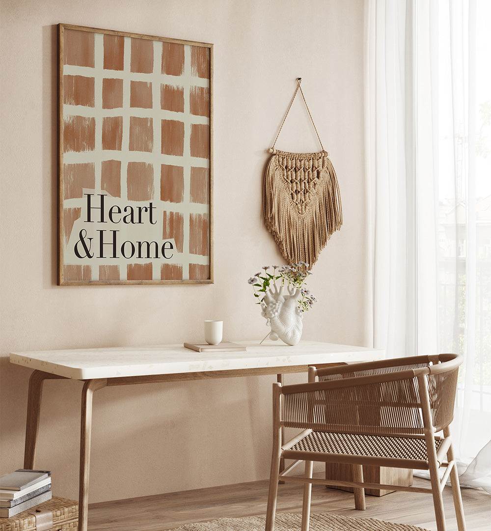 HEART AND HOME  , QUOTES & TYPOGRAPHY POSTERS