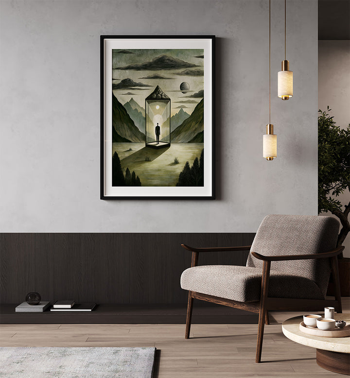 PRISM OF SOLITUDE , SURREAL ART PRINTS