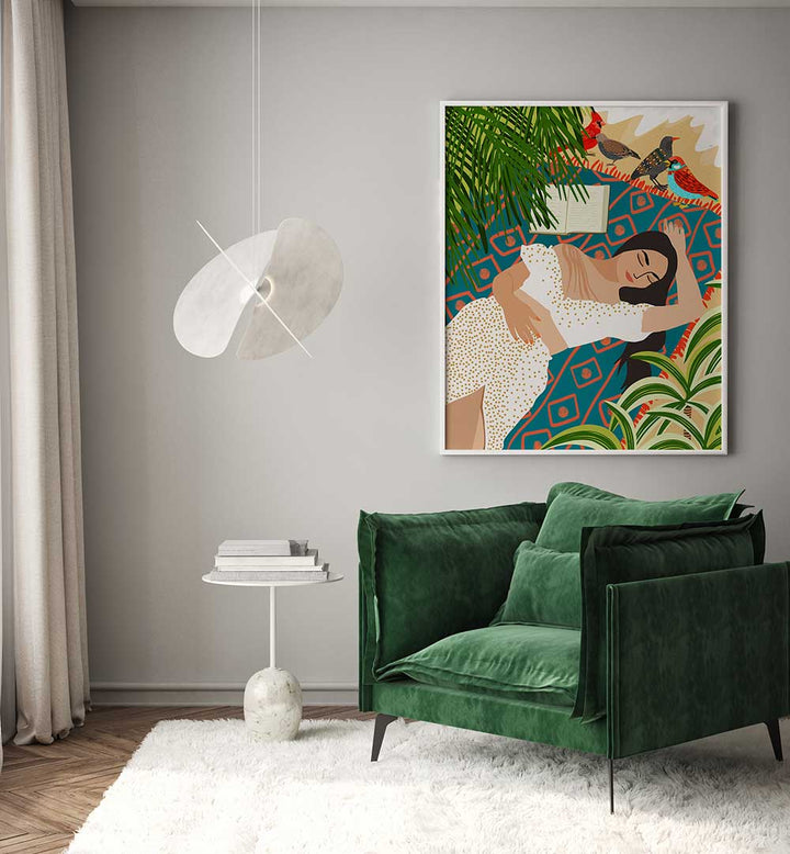 BEACH. READ. SLEEP. REPEAT , PORTRAITS & FIGURATIVE ILLUSTRATIONS