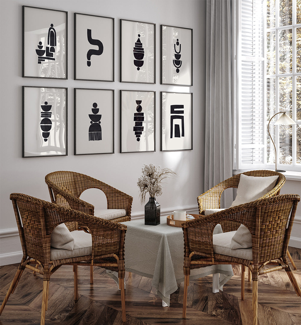 MONOCHROME BALANCE  GALLERY WALL , GALLERY WALLS & SETS