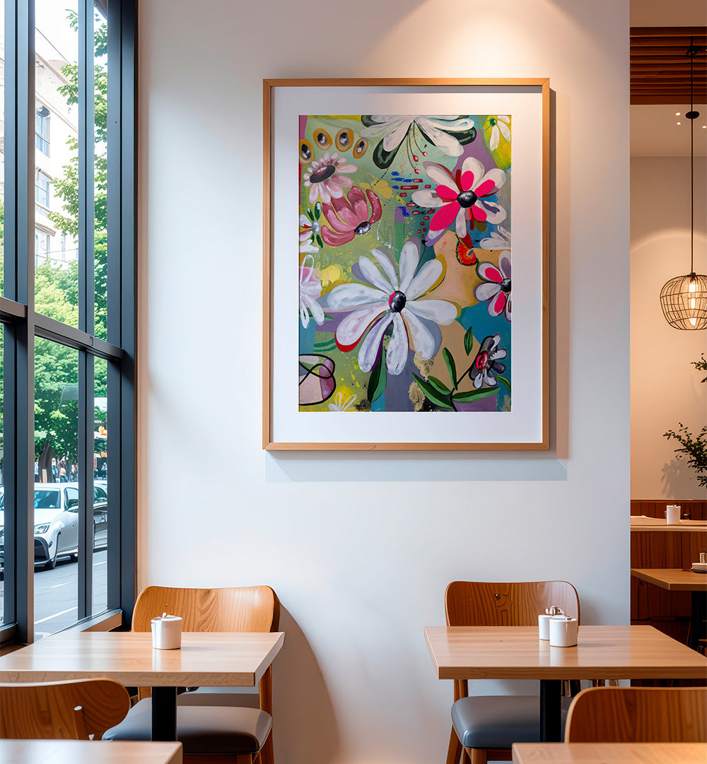 FLORAL , FLORAL FLOWER PAINTINGS