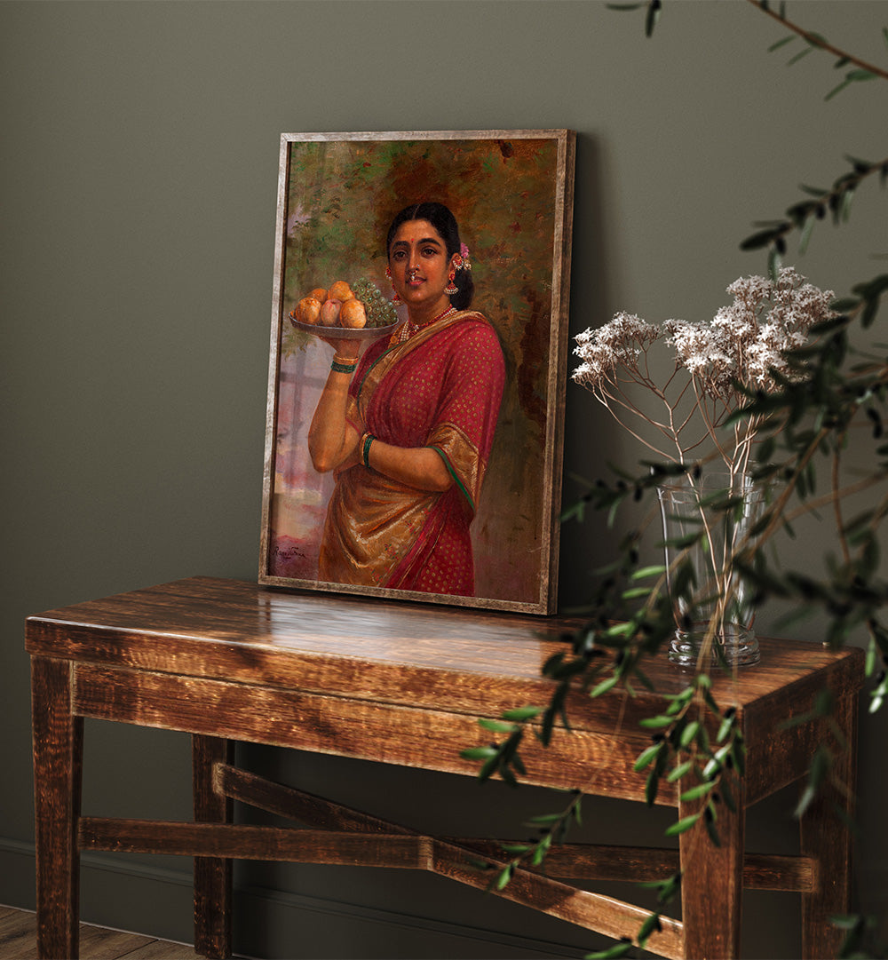 THE MAHARASHTRIAN LADY , INDIAN ART PAINTINGS