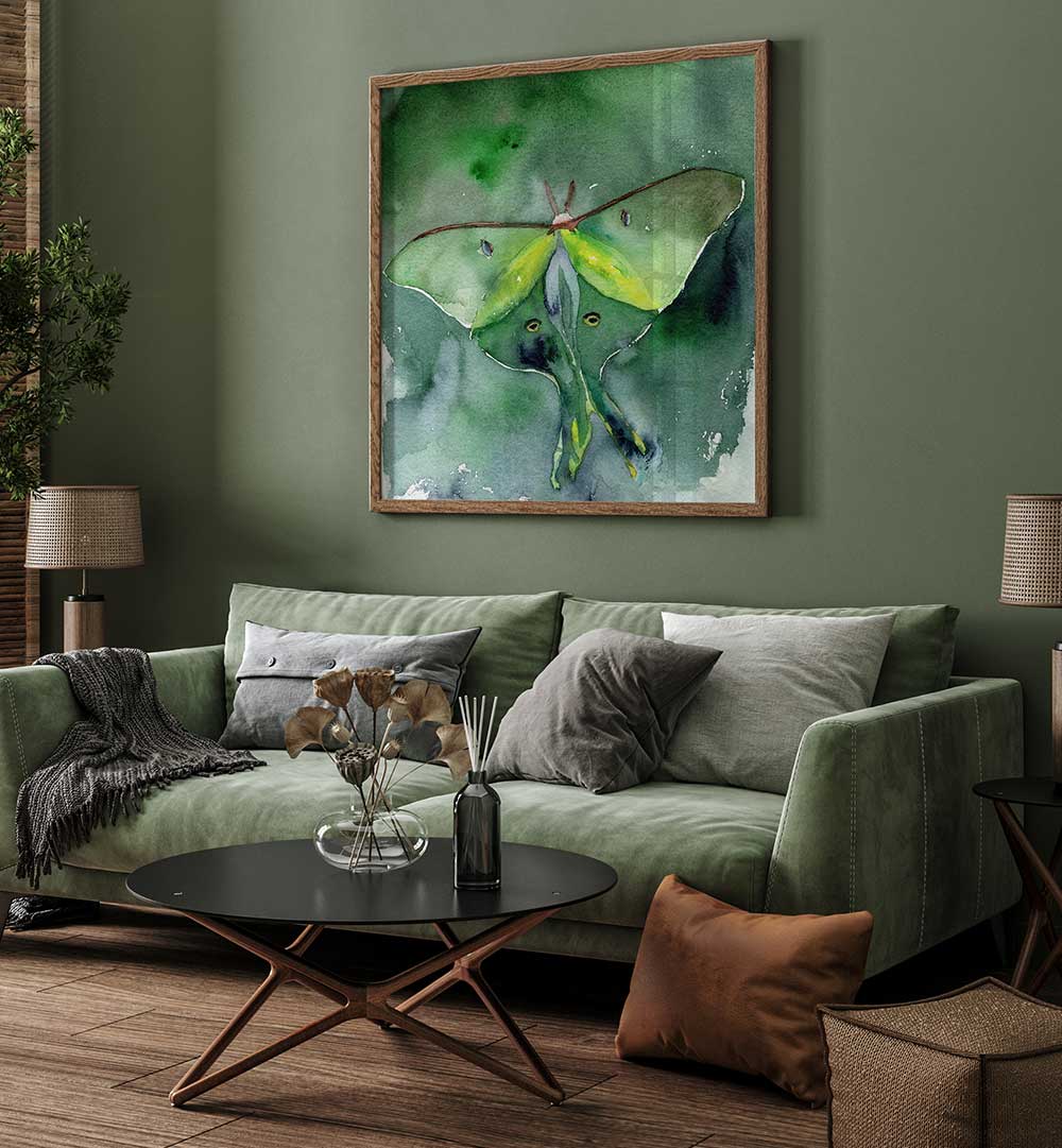 LUNA MOTH , ANIMAL PAINTINGS