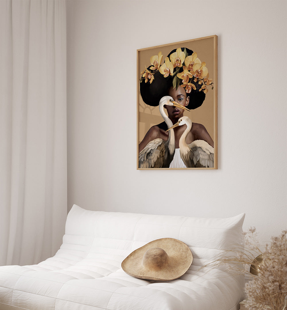 ORCHID MAAJESTY , SURREAL ART PRINTS