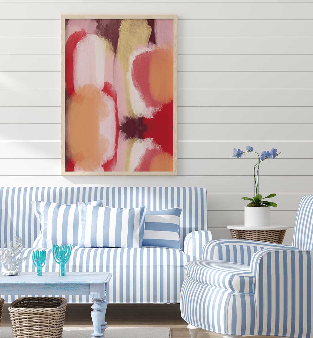 NUANCES DE ROUGES , ABSTRACT PAINTINGS