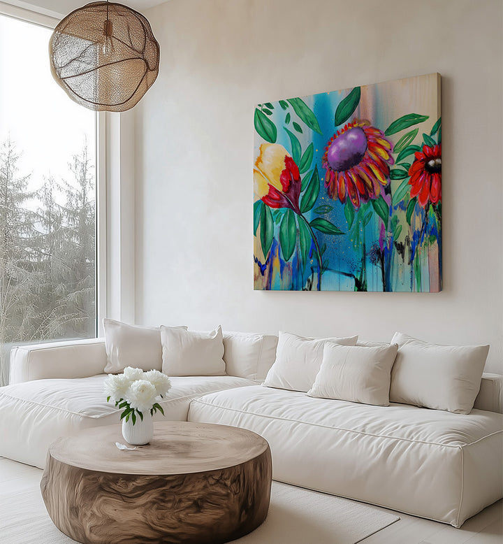 FLORAL ART , FLORAL FLOWER PAINTINGS