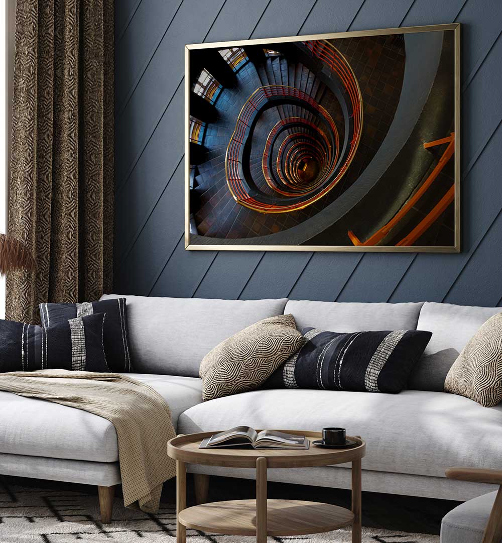 VENERABLE OLD STAIRCASE , PHOTOGRAPHY PRINTS