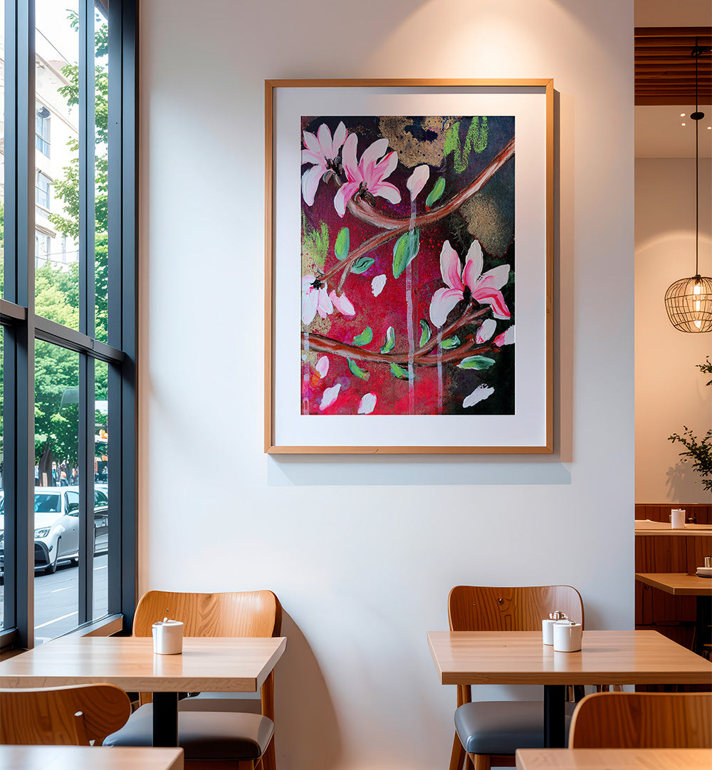 PETALS IN BLOOM , FLORAL FLOWER PAINTINGS