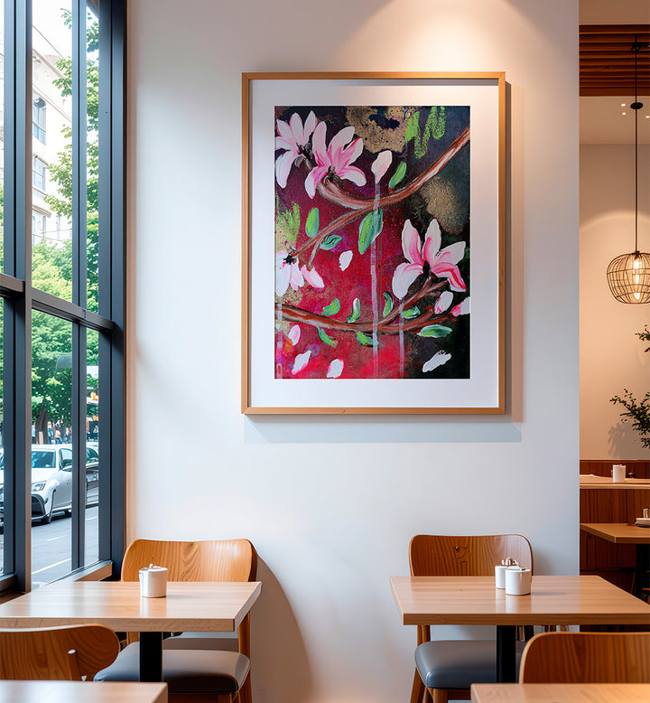 PETALS IN BLOOM , FLORAL FLOWER PAINTINGS