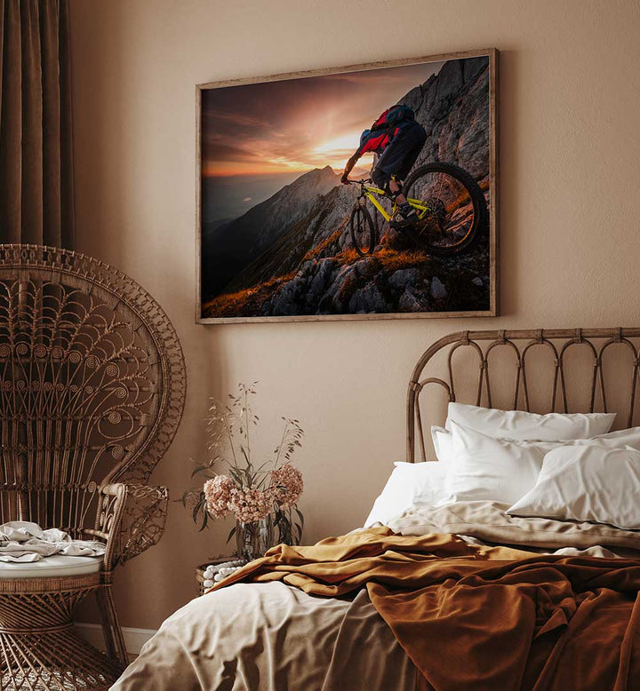 GOLDEN HOUR HIGH ALPINE RIDE , PHOTOGRAPHY PRINTS