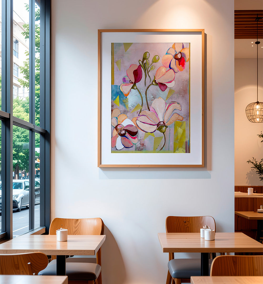 EDEN , FLORAL FLOWER PAINTINGS