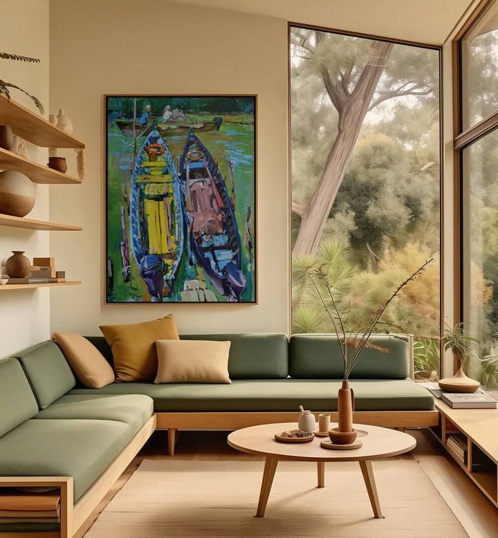 BOATS , BEACH PAINTINGS