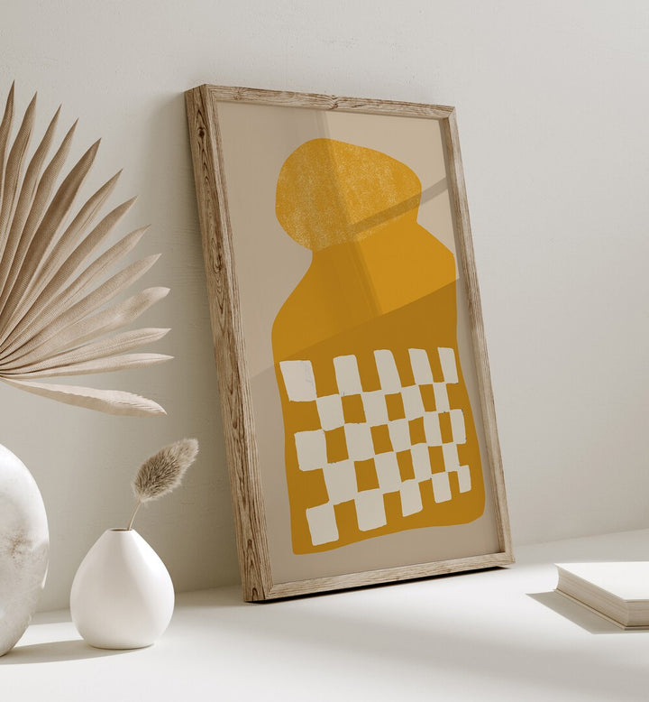 Stylish MODERN SHAPES III, ABSTRACT PAINTINGS featuring vibrant colors, perfect for elevating contemporary interiors.