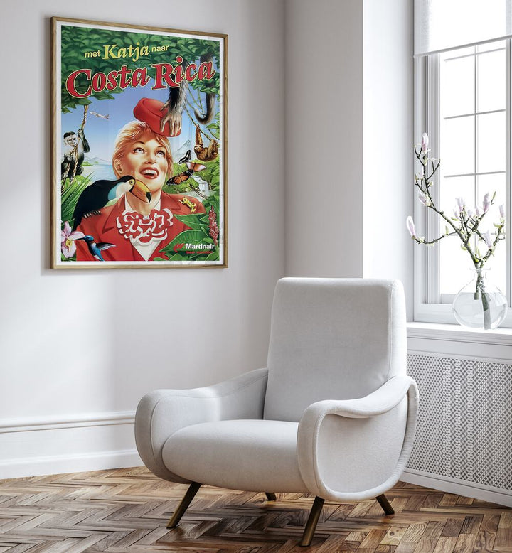 Decorate your space with COSTA RICA, VINTAGE TRAVEL POSTERS, showcasing vibrant culture and stunning landscapes.