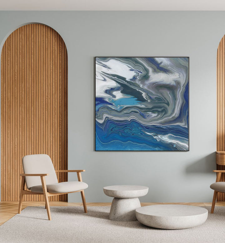 Transform your space with LIKE A RIVER, ABSTRACT PAINTINGS, showcasing the calming flow of nature indoors.