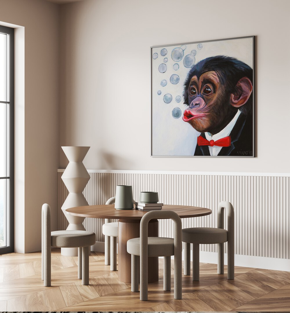 Bubbly Chimp Fancy Comic Posters add vibrant charm to your space with playful, abstract comic art.