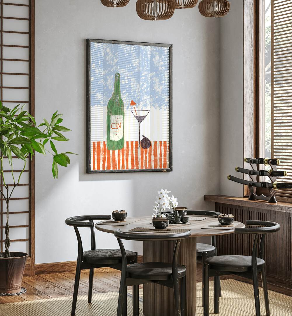 Stylish CIN CIN IV Kitchen Posters add character to modern culinary spaces, enhancing your kitchen decor effortlessly.