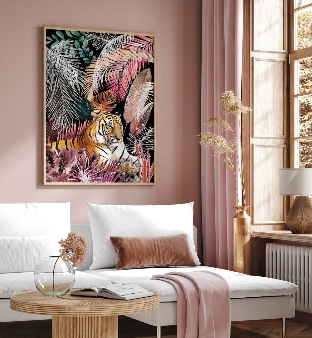 JUNGLE TIGER I , WILDLIFE PAINTINGS