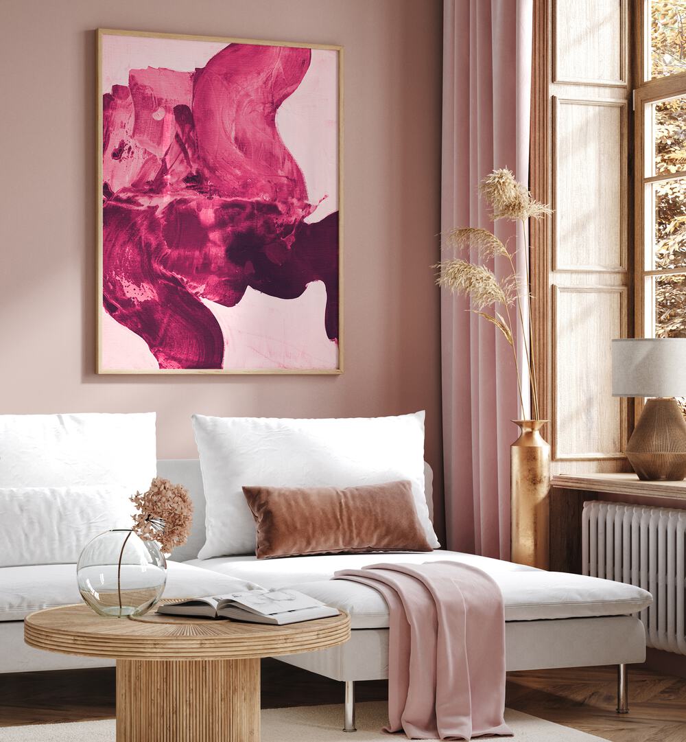 Transform your space with DYNAMIC DARK RED, ABSTRACT PAINTINGS, showcasing modern artistry in vibrant hues.