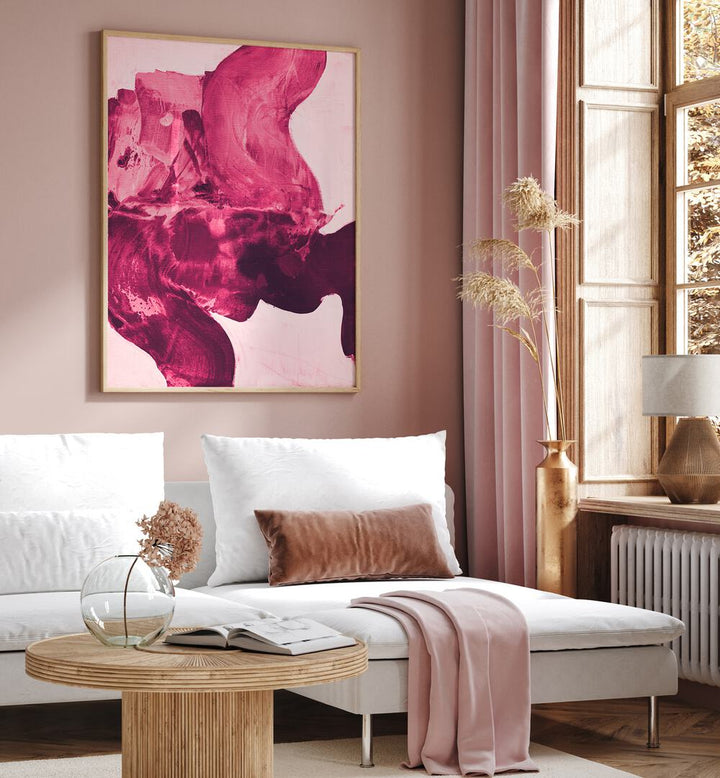 Transform your space with DYNAMIC DARK RED, ABSTRACT PAINTINGS, showcasing modern artistry in vibrant hues.