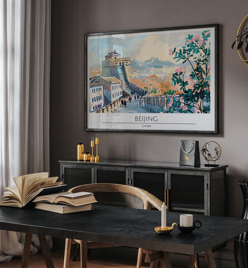 Stylish BEJING CAPITAL CITY - CHINA, TRAVEL POSTERS showcasing iconic landscapes, perfect for art lovers and travelers.