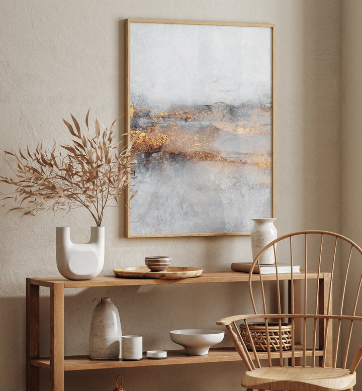 Elevate your space with FOG, ABSTRACT PAINTINGS featuring a stunning blend of colors and modern elegance.