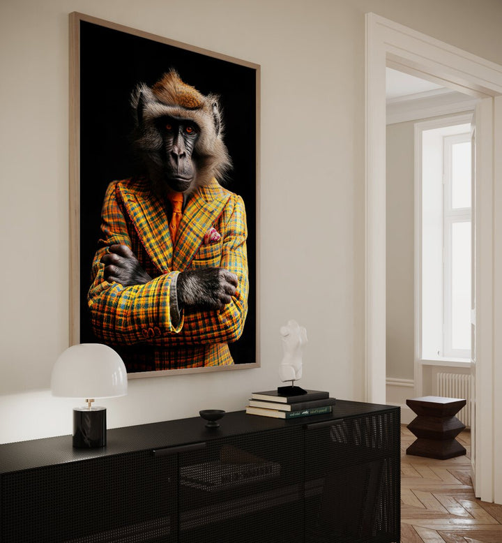 WILD SUITS - BABOON MONKEY , ANIMAL PAINTINGS