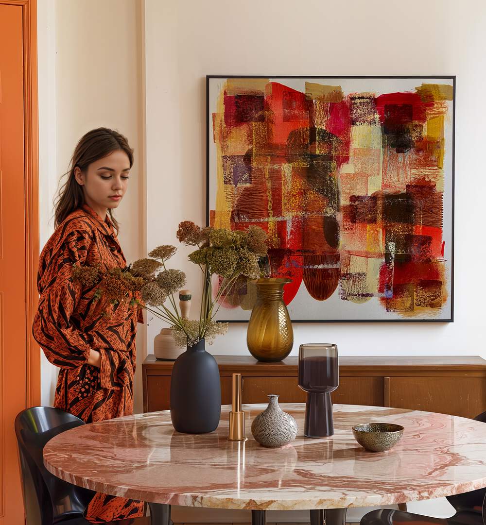 Transform your space with DAY II, ABSTRACT PAINTINGS, showcasing vibrant colors and modern artistry for inspiration.