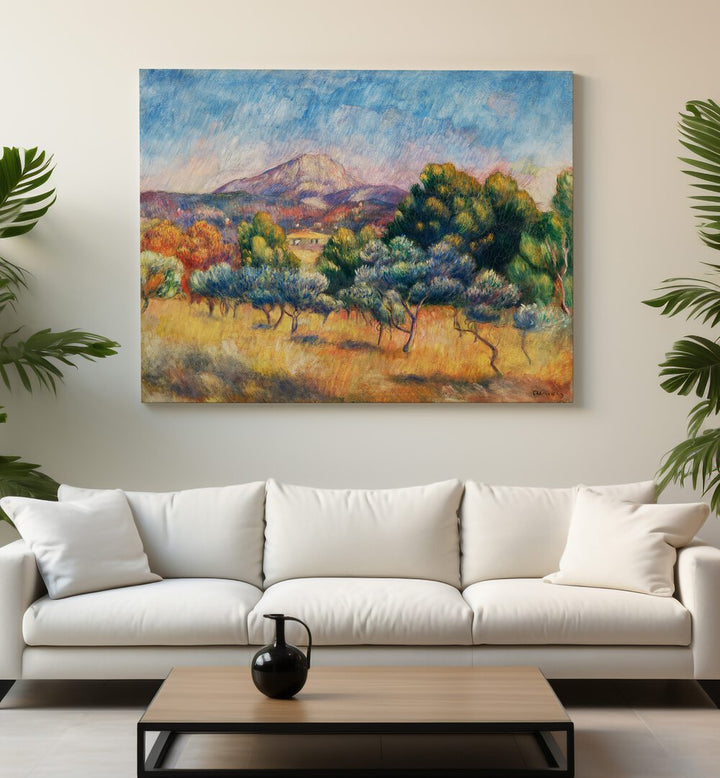 MOUNT OF SAINTE-VICTOIRE (1888–1889) , VINTAGE PAINTINGS