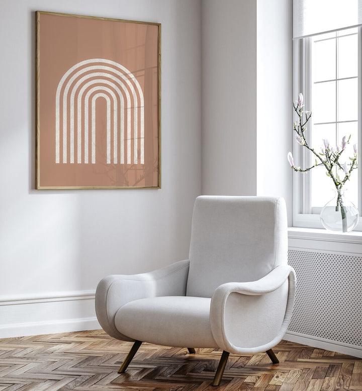 Vibrant RAINBOW LINES, BOHO ART PAINTINGS complement modern decor, adding color and creativity to any space.