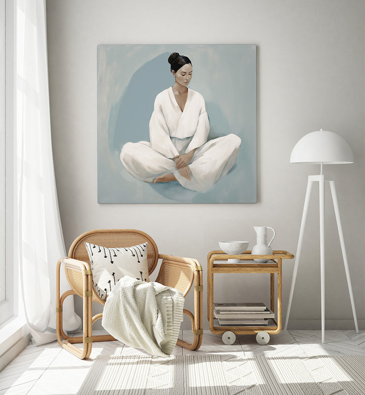 WOMAN IN MEDITATION , HEALTH & WELNESS