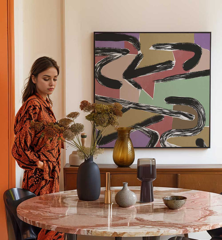 CHAOTIC BRUSHSTROKES , ABSTRACT PAINTINGS