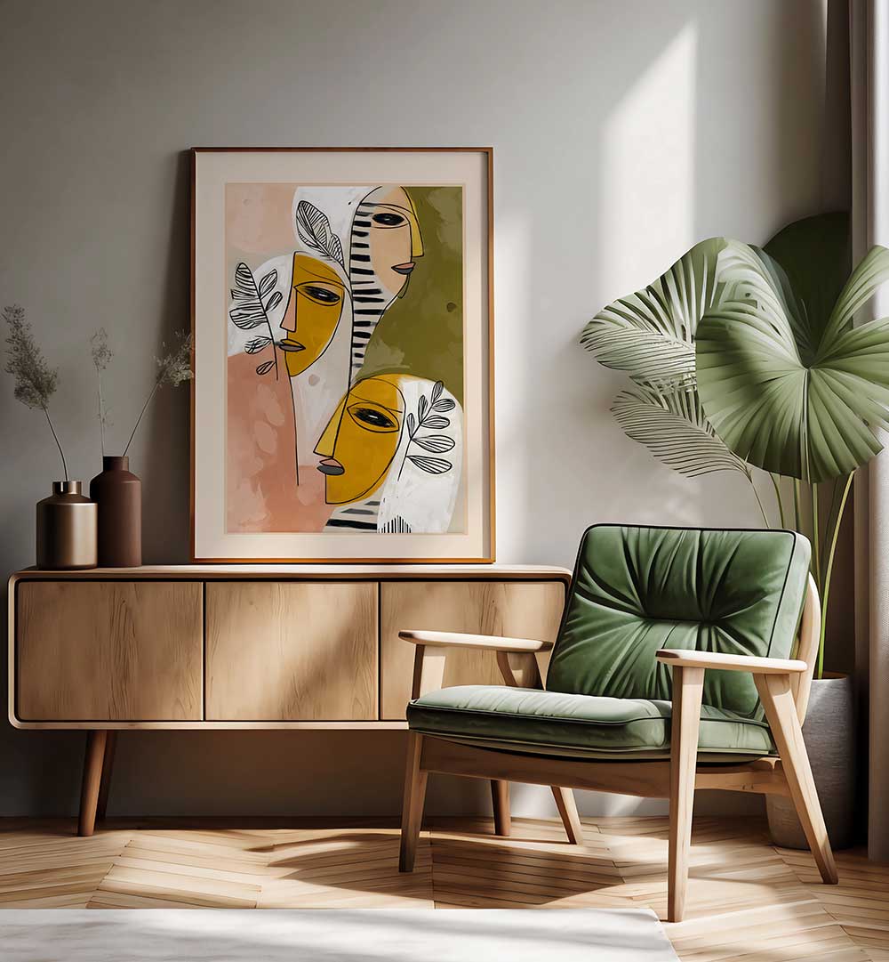 FACES OF THE GARDEN , ABSTRACT PAINTINGS