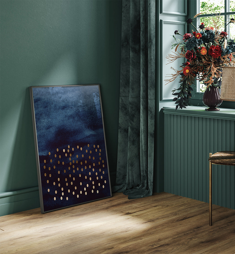 STORM IN SAPPHIRE , ABSTRACT PAINTINGS