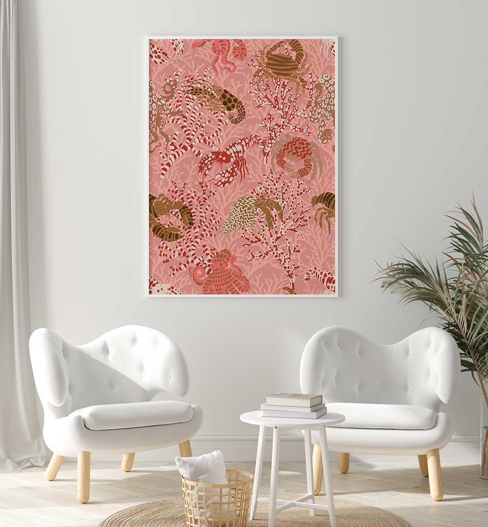 Transform your space with the VIBRANT CORAL REEF PATTERN, showcasing lively ocean-inspired colors and intricate details.