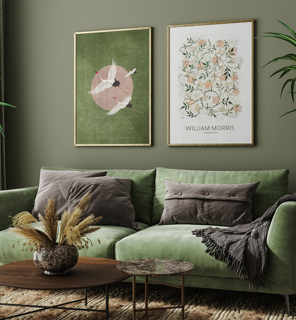 BOTANICAL FLIGHT SET , SET OF 2 PAINTINGS