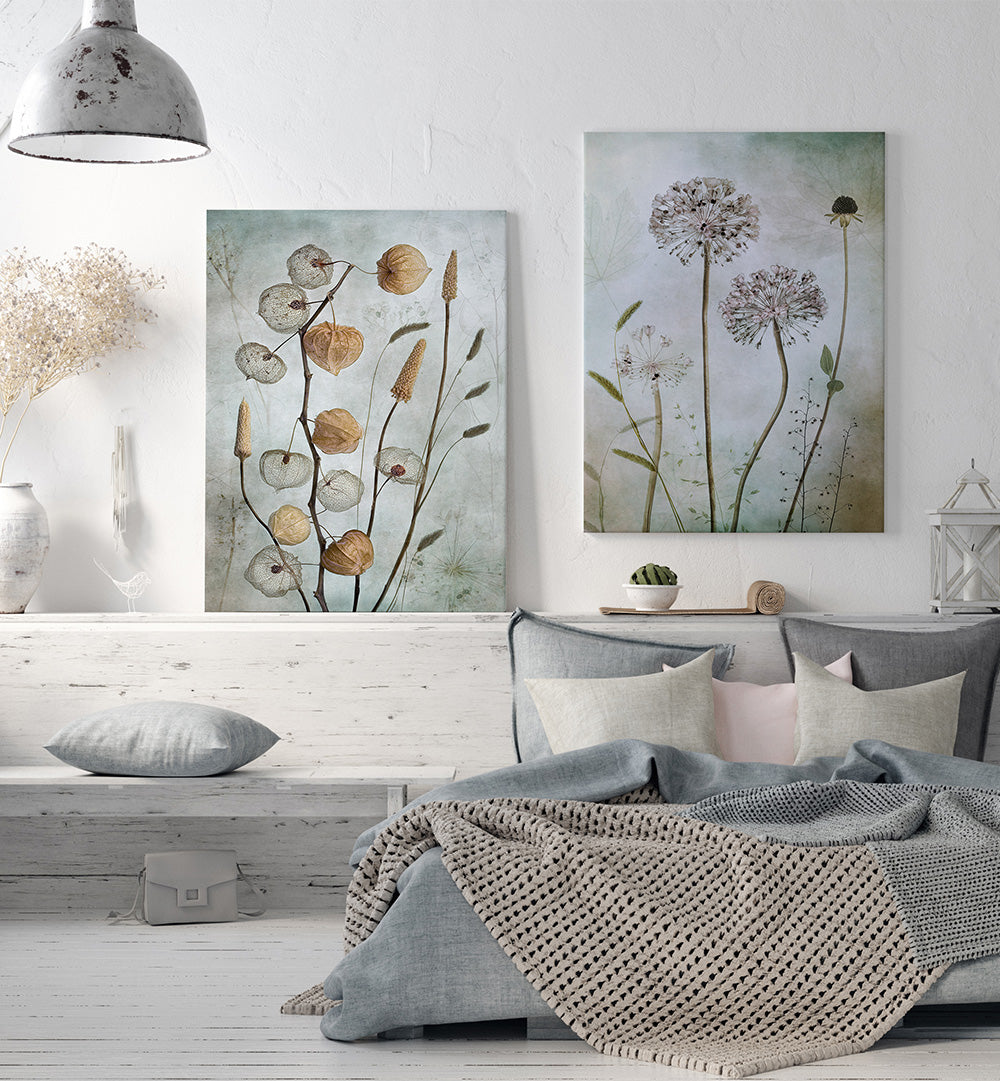 CURATED HERBARIUM SET , SET OF 2 PAINTINGS