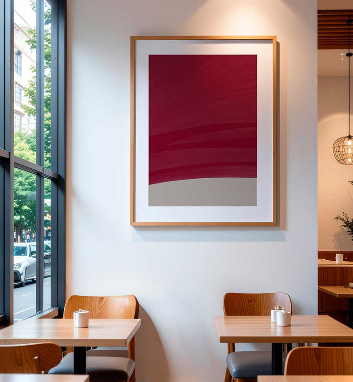 COLOUR PALETTE BURGUNDY III , ABSTRACT PAINTINGS