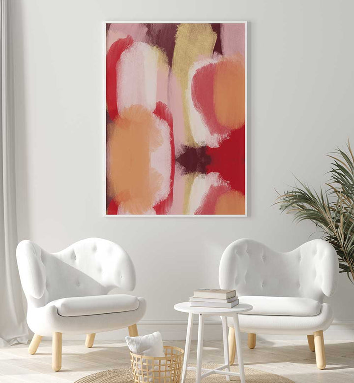 NUANCES DE ROUGES , ABSTRACT PAINTINGS