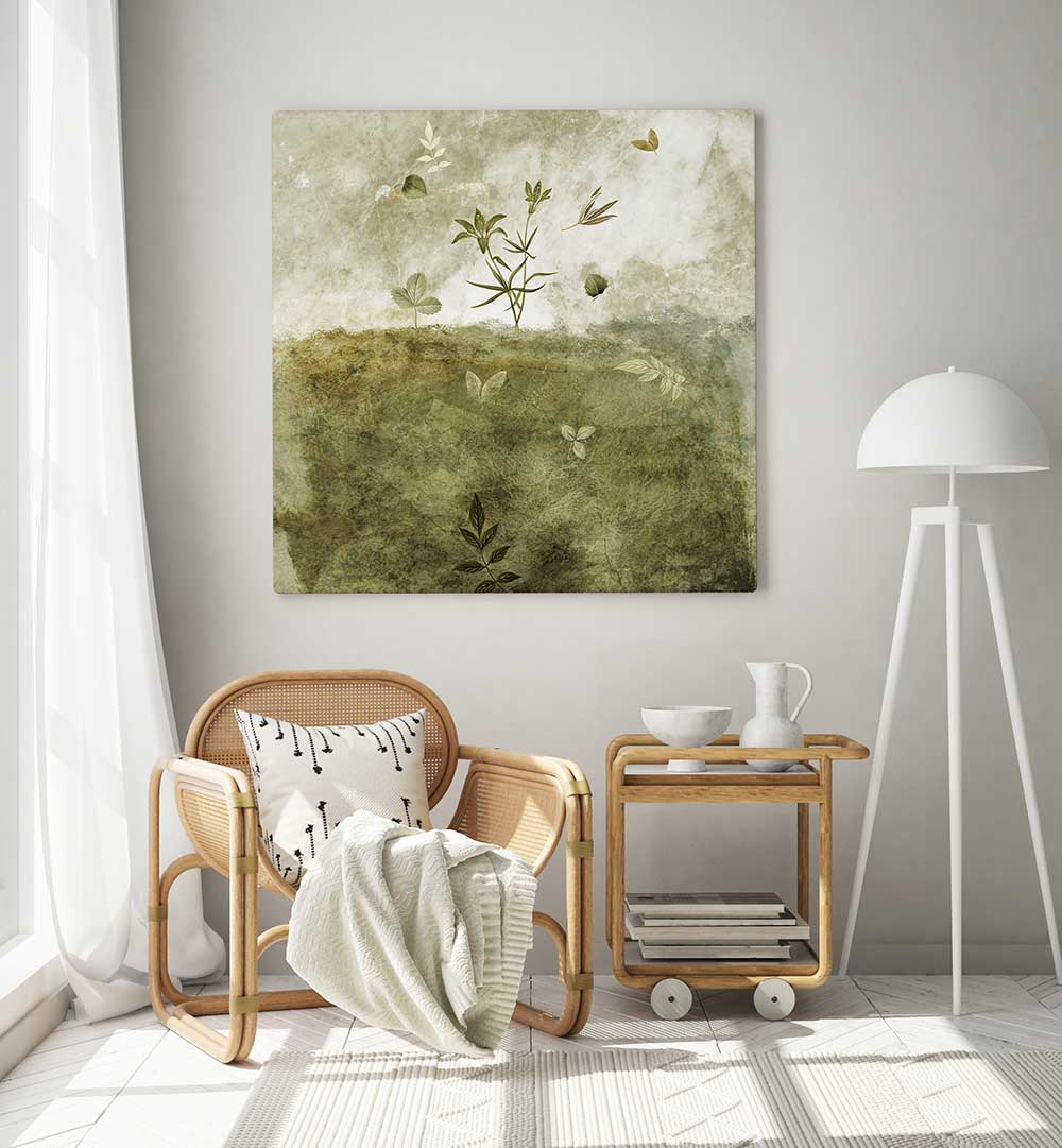 OLIVE , FLORAL FLOWER PAINTINGS