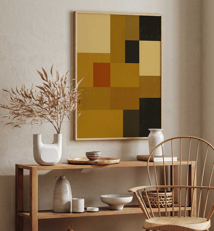 GEOMETRIC ABSTRACT EARTH TONE , GEOMETRIC ART PRINTS