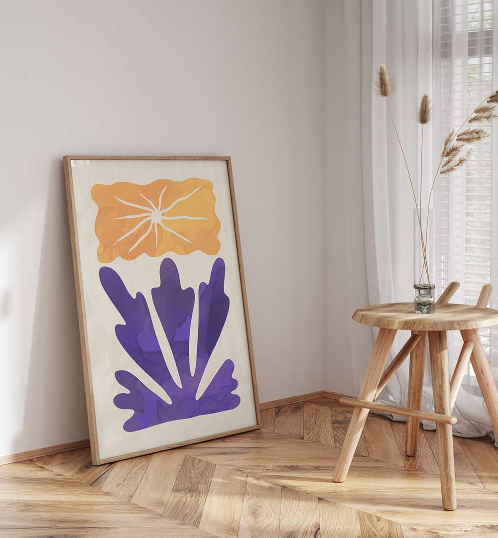 FLOWER IN PURPLE , ABSTRACT PAINTINGS