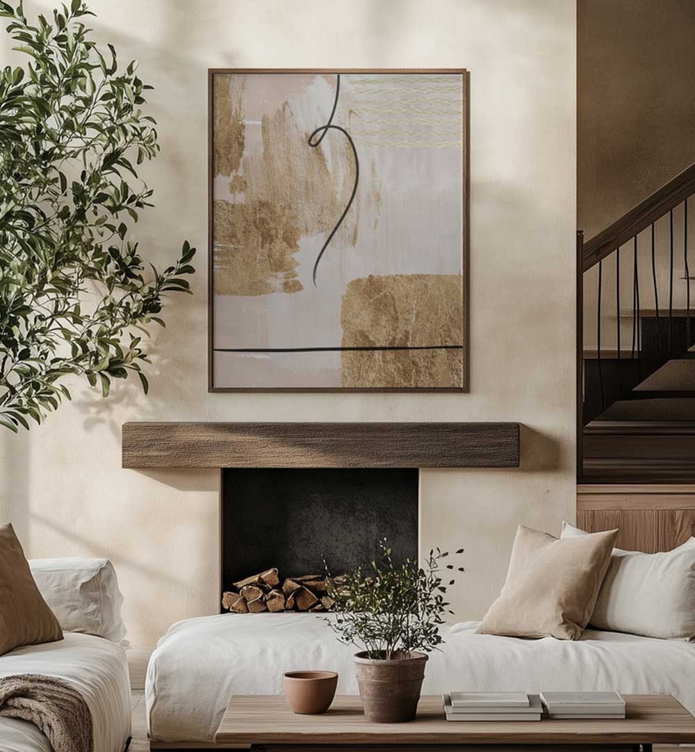 AESTHETIC GOLD II , ABSTRACT PAINTINGS