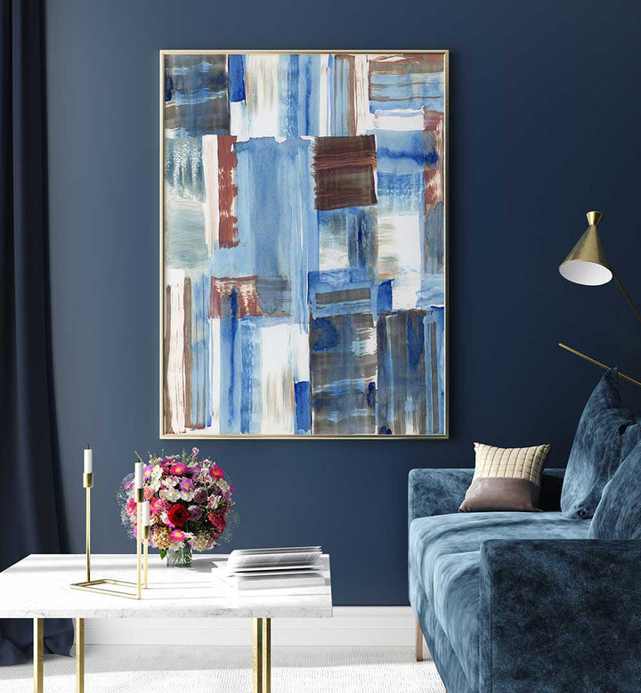 Transform your space with ICY BLUE, ABSTRACT PAINTINGS featuring vibrant hues and modern art style.